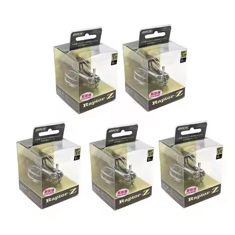 5Packs BKK Raptor-Z 6071-4X-HG Treble Fishing Hooks 4# 2# 1# 1/0# 2/0# 3/0# 4/0# 5/0# Sea Fishing Bi