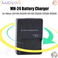 LUOYAO Camera Battery Charger LED Indicator Rechargeable Stable Charging Dock for Nikon D3100 D3200 
