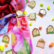 Kerongsang Brooch Aidijuma Big Pin (lebih kurang Size duit 50sen)