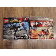 Lego Polybag: 30448 Spider-Man vs The Venom Symbiote & 30293 Ninjago Kai's Drifter