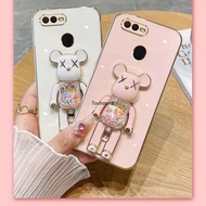 Casing OPPO R11 Case OPPO R11S Case OPPO R15 Pro Case OPPO R15X Case OPPO K1 Case OPPO R17 Pro Case Silicone Soft Shell Cartoon Anime Cute Bear Stand Phone Case