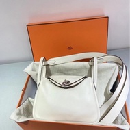 Hermes Mini Lindy PHW stamp B Swift Nata/ Sesame