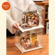Imitation Display Box Roidmi Storage Box DIY Small House Home Use rolife Dust Cover Acrylic Toy Tran