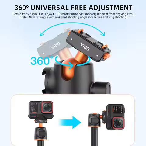 55" Selfie Stick Tripod for Insta 360 Ace Pro 2 / X5 / X4 Air / Ace Quick Release Adapter Mount Exte