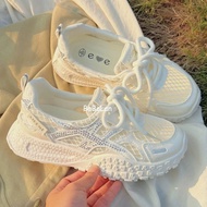 White Mesh Women's Shoes Summer Women's Shoes Versatile Lightweight Leisure Foot Casual Sports Shoes