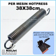 MESIN Hotpress Heat Press T-Shirt Press Machine 38x38cm 3838 Spring Pull
