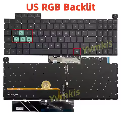 FX608 Keyboard For Asus TUF Gaming F16 FX608J FX608JHR FX608JMR FX608JPR FX608LM FX608 US Layout RGB