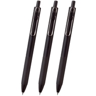 Mitsubishi Pencil gel ink ballpoint pen uni-ball one 038mm black black barrel set of 3