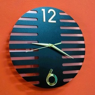 Jam Dinding Wall Clock Style Wooden Clock JAM DECOR 30cm