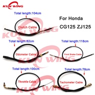Motorcycle Throttle Cable/Front Brake Cable/Clutch/Speedometer/ Techometer Cables Wire for Honda CG1