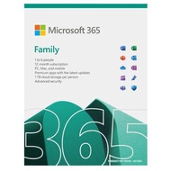 MICROSOFTซอฟต์แวร์ M365 Family English Subscr 1 Yr รุ่น 6GQ-01896