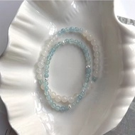 Ins Ins Style Trendy Sea Blue Bracelet Female Light Luxury Exquisite Simple Style Girlfriend Bracele