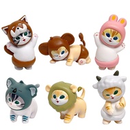 Japanese Cat Series Fushan Cat COS Animal Figure Shark Cat Qitan Cat Figure Doll Decoration Wholesal