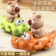 Cute Bear Riding a Crocodile Inertial Car Cute Cartoon Children's Leisure Game Kapibara F#9