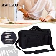 [AWHAO] Portable Chef Backpack Knife Storage Bag Organizer Chef's Bag for Kitchen Utensils Camping B