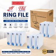 EAST-FILE F&1 White Ring Files | Binders | Office Filing | Strong Box | Office Supplies - 2D 3D 4D, 