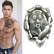 Tattoo Temporary 3D Harimau - Tato Temporer - Tato Sementara