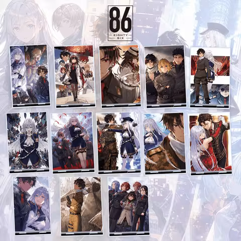 86 EIGHTY SIX Group Vladilena & Shinei 10cm Acrylic Stand Keychain Anime Characters Desk Decor Colle