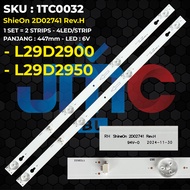 Backlight TV TCL 29 Inch L29D2900 L29D2950 29D2900 29D2950 ShieOn 2D02741 Rev.H
