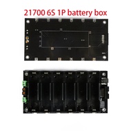 BMS 6S 24V 25.2V 40A 21700 Battery Case 1P 2P Power Wall Power Bank Box Holder With 40A Balancer Cha