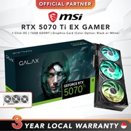 [FAST SHIP] GALAX GeForce RTX 5070 Ti EX GAMER 1-Click OC | 16GB GDDR7 | Graphics Card (Black/White)
