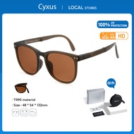 Cyxus polarized sunglasses foldable UV400 TR90 material TAC polarized lens 1019W02