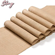 COMEME Vintage Table Runner Party Decoration Burlap Hessian Country Burlap Chair Sashes