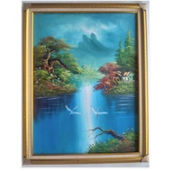Waterfall Painting Complete Frame 60 x 80 cm