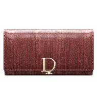 BANYANU กระเป๋าสตางค์หนังวัววัวแท้กระเป๋าสตางค์สุภาพสตรีผู้ถือบัตรสุภาพสตรีกระเป๋าสตางค์ยาวป้องกัน R