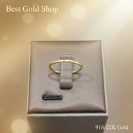 22K / 916 Gold Slim Simple Ring by Best Gold Shop