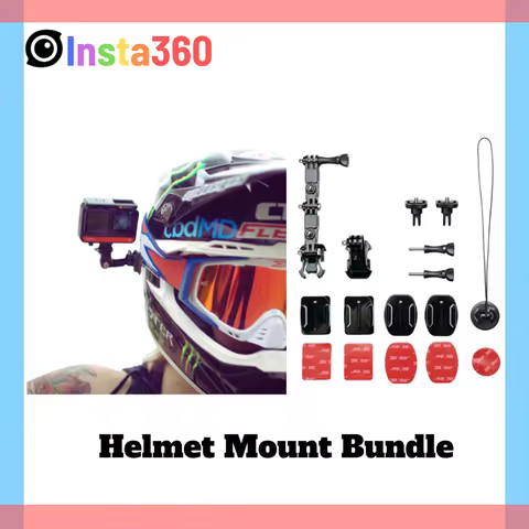 Insta360 Helmet Mount Bundle FOR Action Camera X3/ONE X2/R/RS ORIGINAL SPORTS ACCESSORIES