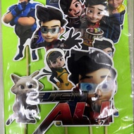 Ejen Ali Agen Ali cake topper (1set)