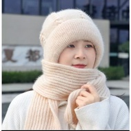 Women's Winter Scarf Beanie Hat