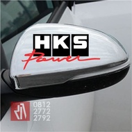 Car sticker cutting HKS power Rearview Mirror sticker Cool -02