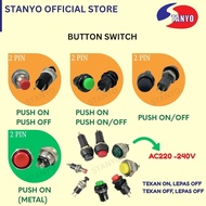 2 PIN MOMENTARY PUSH BUTTON SWITCH / PUSH BUTTON ON OFF SWITCH / MINI PUSH BUTTON MOMENTARY ON OFF S