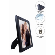 Gambar Frame 4R 5R 6R 8R 8RW A4 A3 Photo PVC Sheet Frame | Certificate Frame | Photo Frame (Black Co