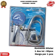 5-Function CHROME HAND Shower SUPER Shower LUXURY SPA 5-MODE/