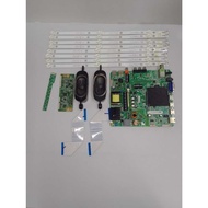 PHILIPS 43PFT5853/68 43" TV MAIN BOARD, TCON, POWER BUTTON, RIBBON CARD, BACKLIGHT AND SPEAKER