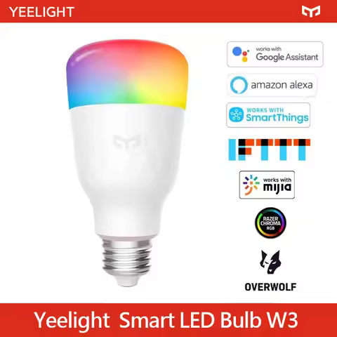 Yeelight Smart LED Bulb W3 Smart Home Color E27 2700K 900lm 8W 100-240V Lamp For Xiaomi mijia Alexa 
