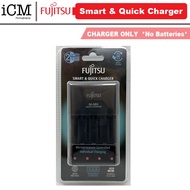 Fujitsu 2hr Rechargeable Battery Charger only for AA / AAA (Black) - No batteries included
