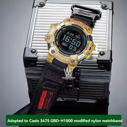for Casio G-SHOCK series 3475 GBD-H1000 series modified sports mountaineering nylon canvas strap men