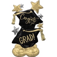 [Greater Taipei] anagram Standing Balloon: Graduation Bachelor Cap Imported Balloon
