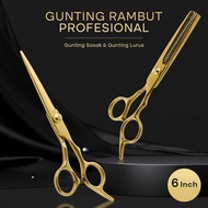 KNIFEZER Straight Hair Scissors Buffing Stainless Steel 4Cr13 - N2