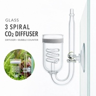Plants Tank 3 Spiral CO2 Diffuser Atomizer （玻璃3旋Co2细化器）