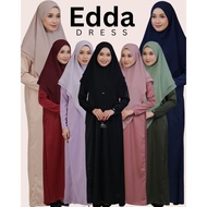 Hanna Mirae Edda Dress Jubah Plain