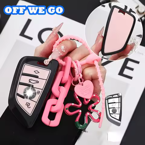 New Car Key Case Cover Set For BMW X1 X3 X5 X6 X7 1 3 5 6 7 Series keyring for BMW G20 G30 G11 F15 F