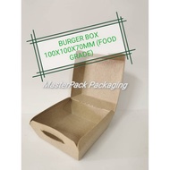 Burger Box/Kraft Paper Burger Box/PAPER BURGER BOX (1pkt-100pcs)