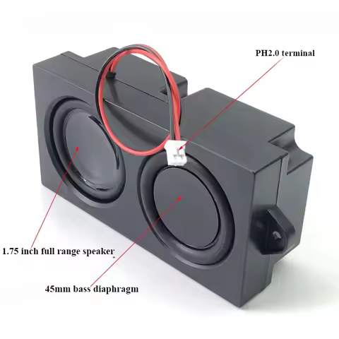 SOTAMIA 2Pcs 1.75 Inch Passive Speaker Subwoofer 4 Ohm 5W Full Frequency Cavity Speaker DIY Desktop 