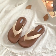 WC3 Thick-Soled Soft Flip Flops - Casual Beach Sandals for Women 2025 New Style