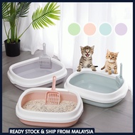 European Style Cat Litter Toilet Box Jumbo Hooded Bekas Pasir Kucing Fully Enclosed Cat Litter Box P